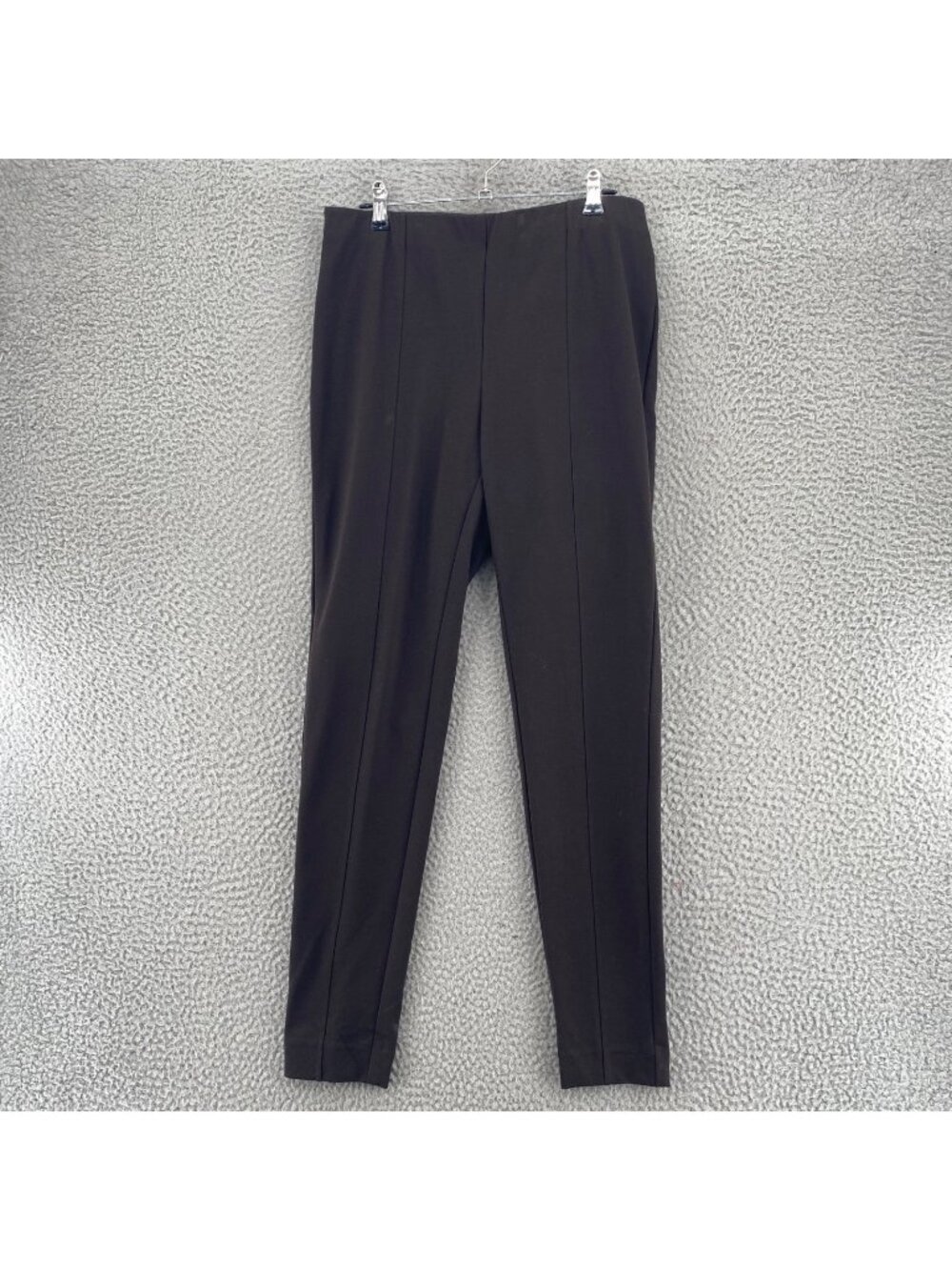 J Jill Pants Womens Medium Brown Ponte Knit Leggings Stretch Skinny Leg Ankle
